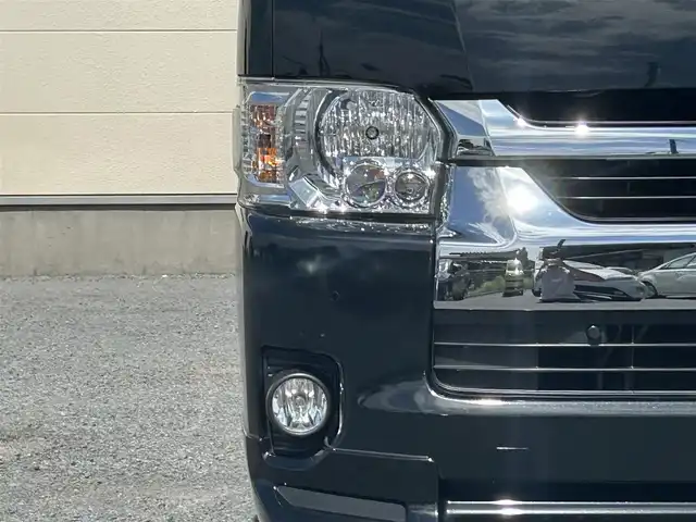 トヨタ ハイエース GL ロング 茨城県 2020(令2)年 6.6万km ブラックマイカ 純正ナビ（DVD再生機能有）/モデリスタエアロ/デジタルインナーミラー/純正アルミホイル付/衝突被害軽減/レーンキープアシスト/オートマチックハイビーム/LEDライト/前方ドライブレコーダー/前後コーナーセンサー/リアドアイージークローザー/純正フロアマット/フリップダウンモニター/Bluetooth接続/フルセグTV/HDMI接続/ISOFIX/保証書/取扱説明書/プッシュスタート