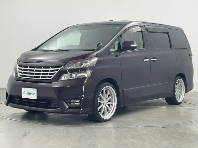 トヨタ ヴェルファイア 2．4Z 群馬県 2008(平20)年 10.5万km ボルドーマイカメタリック サンルーフ　純正９型後席モニター　社外９型ナビ　フルセグＴＶ　バックカメラ　両側電動スライドドア　オートライト　ＨＩＤヘットライト　電動格納ミラー　前後ドラレコ　社外テールランプ　ＥＴＣ　スマートキー