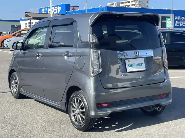 ホンダ Ｎ ＷＧＮ カスタム G ターボパッケージ 長崎県 2015(平27)年 6.9万km ポリッシュドメタルメタリック 純正SDナビ/CD/DVD/BT/USB/バックカメラ/ハーフレザーシート/ステアリングスイッチ/クルーズコントロール/パドルシフト/オートライト/キセノンライト/フォグランプ/ETC