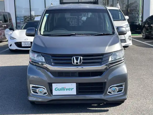 ホンダ Ｎ ＷＧＮ カスタム G ターボパッケージ 長崎県 2015(平27)年 6.9万km ポリッシュドメタルメタリック 純正SDナビ/CD/DVD/BT/USB/バックカメラ/ハーフレザーシート/ステアリングスイッチ/クルーズコントロール/パドルシフト/オートライト/キセノンライト/フォグランプ/ETC