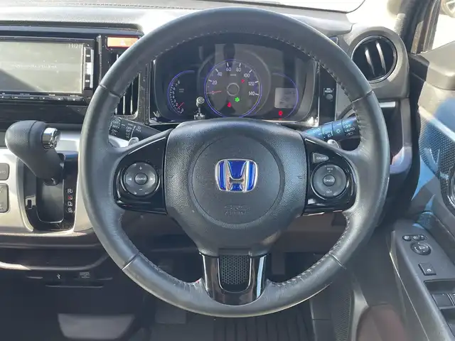 ホンダ Ｎ ＷＧＮ カスタム G ターボパッケージ 長崎県 2015(平27)年 6.9万km ポリッシュドメタルメタリック 純正SDナビ/CD/DVD/BT/USB/バックカメラ/ハーフレザーシート/ステアリングスイッチ/クルーズコントロール/パドルシフト/オートライト/キセノンライト/フォグランプ/ETC