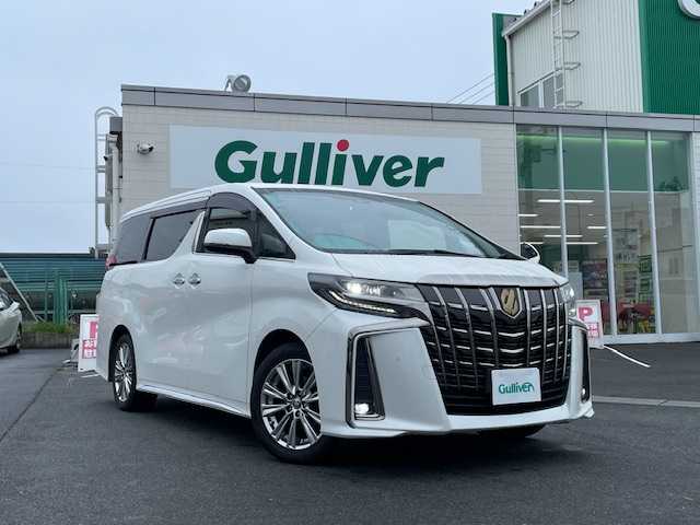 トヨタ アルファード S タイプゴールド 静岡県 2020(令2)年 5.2万km ホワイトパールクリスタルシャイン ●純正ナビ/(フルセグ/CD/DVD/Bluetooth)/(17TDT1JP-CA31)/●バックカメラ/●衝突被害軽減システム/●レーンキープアシスト/●ブラインドスポットモニター/●レーダークルーズコントロール/●電動パーキングブレーキ/●オートブレーキホールド/●純正フリップダウンモニター/●ＬＥＤライト＆フォグライト/●オートライト/●オートハイビーム/●革巻きステアリング/●ステアリングスイッチ/●ETC/●前方ドライブレコーダー/●Wサンルーフ/●デジタルルームミラー/●後席オットマン/●革巻きステアリング/●ステアリングスイッチ/●W＋サイドエアバックSRS＋ABS/●保証書/●取扱説明書
