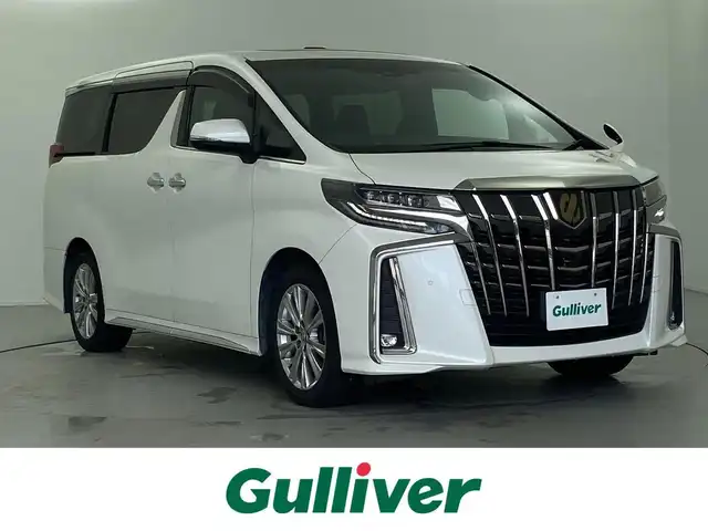 トヨタ アルファード S タイプゴールド 福井県 2020(令2)年 5.2万km ホワイトパールクリスタルシャイン サンルーフ/デジタルルームミラー/純正フリップダウンモニター/純正ナビ/【フルセグ/CD/DVD/Bluetooth】/バックカメラ/ETC/衝突被害軽減システム/レーンキープアシスト/ブラインドスポットモニター/レーダークルーズコントロール/電動パーキングブレーキ/オートブレーキホールド/ＬＥＤライト＆フォグライト/オートライト/オートハイビーム/革巻きステアリング/ステアリングスイッチ/前方ドライブレコーダー/後席オットマン/革巻きステアリング/ステアリングスイッチ/W＋サイドエアバックSRS＋ABS/保証書/取扱説明書