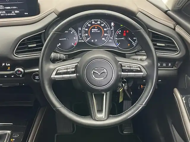 マツダ ＣＸ－３０ XD Lパッケージ 愛知県 2021(令3)年 2.5万km ディープクリスタルブルーマイカ 純正８．８型ナビ　ＨＵＤ　ＢＳＭ　黒レザ‐　ＨＤＭＩ　禁煙　フルセグTV　ＤＶＤ　パドルシフト　ＥＴＣ　ドラレコ　シートヒーター　衝突軽減　ＬＥＤライト　フォグランプ　コーナーセンサー　パワーシート