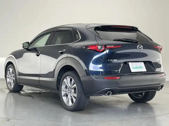 マツダ ＣＸ－３０ XD Lパッケージ 愛知県 2021(令3)年 2.5万km ディープクリスタルブルーマイカ 純正８．８型ナビ　ＨＵＤ　ＢＳＭ　黒レザ‐　ＨＤＭＩ　禁煙　フルセグTV　ＤＶＤ　パドルシフト　ＥＴＣ　ドラレコ　シートヒーター　衝突軽減　ＬＥＤライト　フォグランプ　コーナーセンサー　パワーシート
