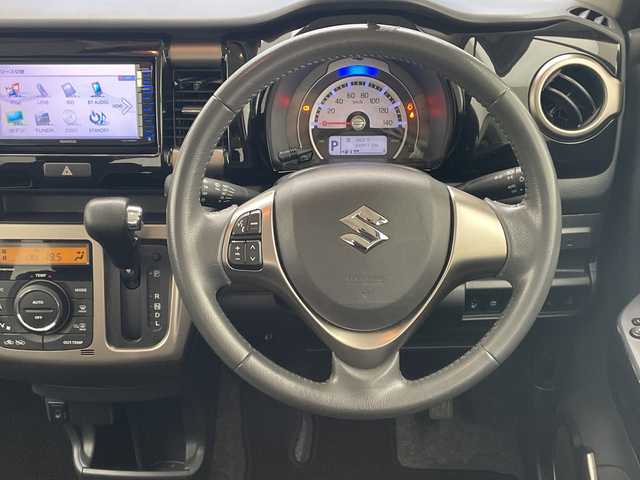 スズキ ハスラー Jスタイル Ⅱ 沖縄県 2017(平29)年 8.5万km アクティブイエロー/ブラック2トーンルーフ 禁煙車　/純正ナビ　（KXM-E501W）/（フルセグTV　DVD　Bluetooth　SD　ラジオ）/ETC/衝突軽減装置　/横滑り防止装置　/レーンキープアシスト　/アイドリングストップ　/ドライブレコーダー/ハーフレザーシート/シートヒーター　/オートエアコン　/スマートキー/プッシュスタート/オートライト/純正フロアマット/純正アルミホイール