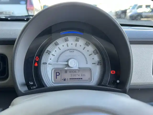 スズキ ラパン G 静岡県 2017(平29)年 3.2万km パールホワイト ケンウッドナビ/FM/AM/CD/DVD/SD/ワンセグ/USB/iPod/レーダーブレーキサポート/MTモード付AT/スマートキー/プッシュスタート/横滑り防止システム/衝突軽減システム/エアバッグ/パワーステアリング/純正14SW