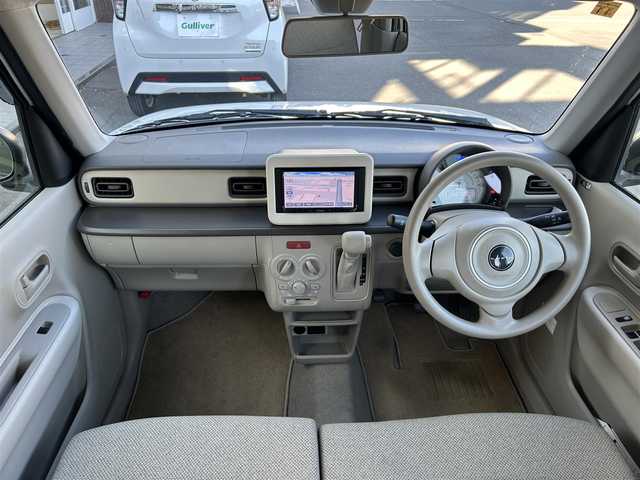 スズキ ラパン G 静岡県 2017(平29)年 3.2万km パールホワイト ケンウッドナビ/FM/AM/CD/DVD/SD/ワンセグ/USB/iPod/レーダーブレーキサポート/MTモード付AT/スマートキー/プッシュスタート/横滑り防止システム/衝突軽減システム/エアバッグ/パワーステアリング/純正14SW