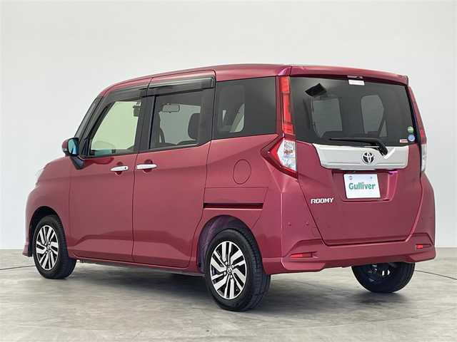 トヨタ ルーミー カスタムG 群馬県 2020(令2)年 3万km マゼンタベリーマイカM 社外７インチナビ　パノラマモニター　両側パワースライドドア　クルーズコントロール　ＬＥＤライト　シートヒーター　純正１４インチＡＷ　ステアリングリモコン　スマートキー　ＥＴＣ　ドラレコ　禁煙車