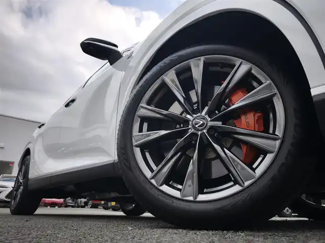 レクサス ＲＸ 350 Fスポーツ 熊本県 2024(令6)年 1万km ホワイトノーヴァガラスフレーク ワンオーナー/パノラマムーンルーフ/純正ディスプレイオーディオナビ/【フルセグTV/BT/USB/HDMI】/全方位カメラ/デジタルインナーミラー/レクサスセーフティシステム/ブラインドスポットモニター/ヘッドアップディスプレイ/ナビ連動型前後ドライブレコーダー/革シート/D/Nパワーシート/D席メモリシート/シートヒーター/エアシート/後席シートヒーター/エアシート/革巻きステアリング/ステアリングリモコン/ステアリングヒーター/パドルシフト/パワーバックドア/ビルトインETC2.0/置くだけ充電/電動パーキング/保証書/スペアキー
