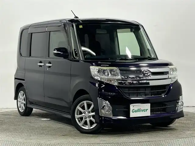 ダイハツ タント カスタム X 大阪府 2014(平26)年 6.5万km ナイトシャドーパープルクリスタルM バックカメラ/ＨＩＤヘッドライト/プッシュスタート/スマートキー/オートライト/オートエアコン/電動ミラー/フォグランプ/純正アルミホイール