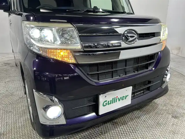 ダイハツ タント カスタム X 大阪府 2014(平26)年 6.5万km ナイトシャドーパープルクリスタルM バックカメラ/ＨＩＤヘッドライト/プッシュスタート/スマートキー/オートライト/オートエアコン/電動ミラー/フォグランプ/純正アルミホイール