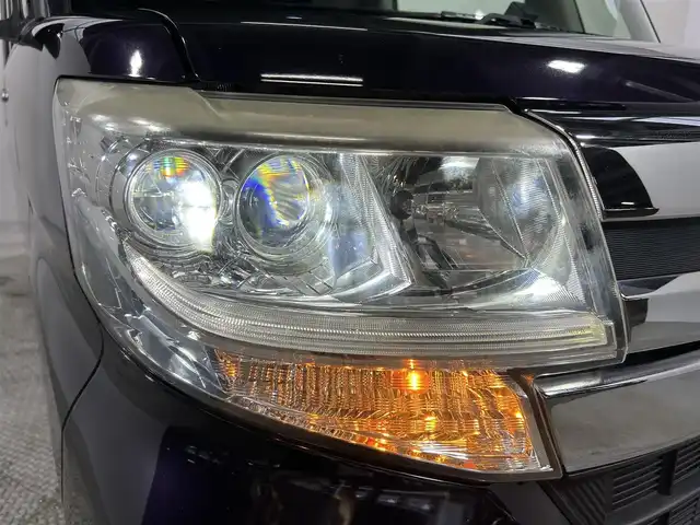 ダイハツ タント カスタム X 大阪府 2014(平26)年 6.5万km ナイトシャドーパープルクリスタルM バックカメラ/ＨＩＤヘッドライト/プッシュスタート/スマートキー/オートライト/オートエアコン/電動ミラー/フォグランプ/純正アルミホイール