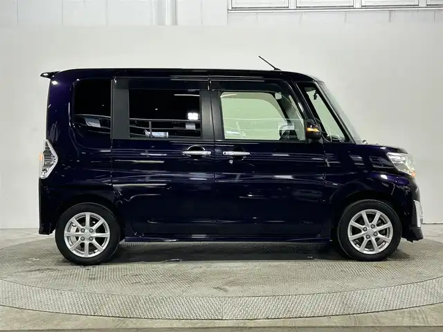 ダイハツ タント カスタム X 大阪府 2014(平26)年 6.5万km ナイトシャドーパープルクリスタルM バックカメラ/ＨＩＤヘッドライト/プッシュスタート/スマートキー/オートライト/オートエアコン/電動ミラー/フォグランプ/純正アルミホイール