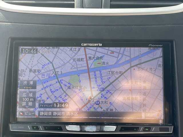 スズキ スイフト スポーツ 静岡県 2014(平26)年 11万km スノーホワイトパール ワンオーナー/6速マニュアル/社外HDDナビ・フルセグTV/CD/DVD/SD/Bluetooth)/社外１７インチアルミホイール/クルーズコントロール/ステアリングスイッチ/ETC/スマートキー２個/プッシュスタート/取扱説明書/新車時保証書