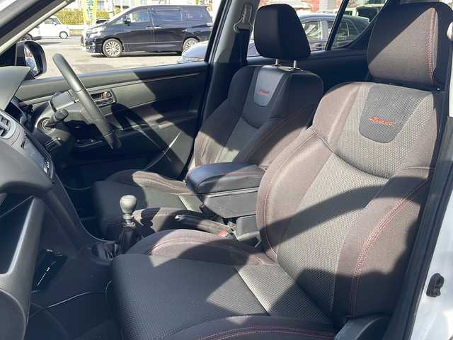 スズキ スイフト スポーツ 静岡県 2014(平26)年 11万km スノーホワイトパール ワンオーナー/6速マニュアル/社外HDDナビ・フルセグTV/CD/DVD/SD/Bluetooth)/社外１７インチアルミホイール/クルーズコントロール/ステアリングスイッチ/ETC/スマートキー２個/プッシュスタート/取扱説明書/新車時保証書