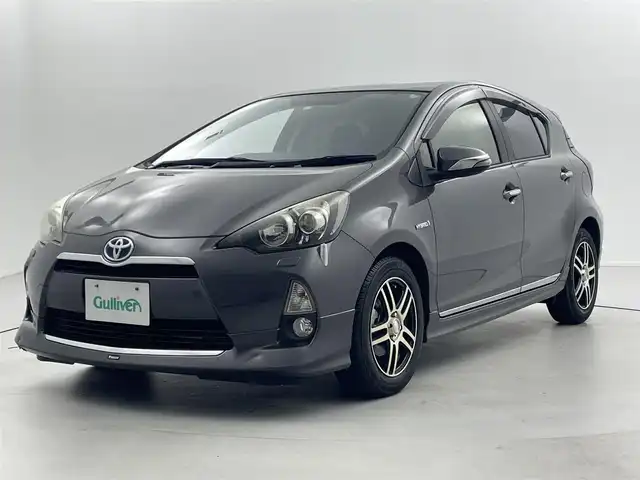 トヨタ アクア G 福井県 2012(平24)年 1.7万km グレーメタリック 純正ＳＤナビ　型式：NSZT-W62G/バックカメラ/Ｂｌｕｅｔｏｏｔｈ/スマートキー/モデリスタエアロ/純正フロアマット/社外ＥＴＣ/社外アルミホイール　/コーナーポール　/ＡＢＳ　/ＬＥＤヘッドライト