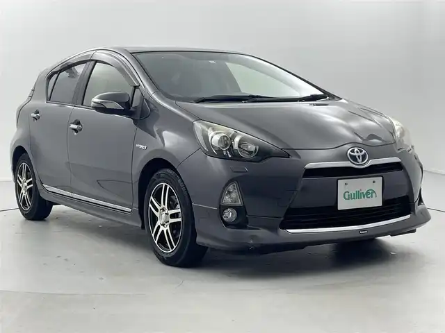 トヨタ アクア G 福井県 2012(平24)年 1.7万km グレーメタリック 純正ＳＤナビ　型式：NSZT-W62G/バックカメラ/Ｂｌｕｅｔｏｏｔｈ/スマートキー/モデリスタエアロ/純正フロアマット/社外ＥＴＣ/社外アルミホイール　/コーナーポール　/ＡＢＳ　/ＬＥＤヘッドライト