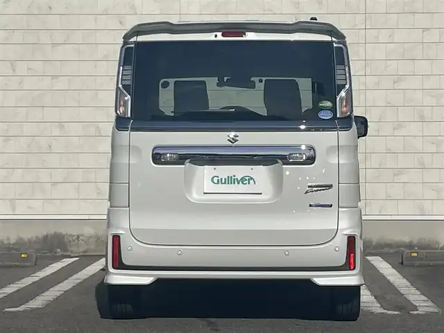 スズキ スペーシア カスタム HYBRID XS ターボ 宮崎県 2020(令2)年 3.3万km ピュアホワイトP 純正フルセグナビ/（DVD再生機能付き）（BT）/アイドリングストップ/全周囲カメラ/バックカメラ/プッシュスタート/MTモード付AT/パドルシフト/パワーウィンドウ/パワーステアリング/純正LEDヘッドライト/純正フロアマット/オートライト/クルーズコントロール/純正アルミホイール/レザーシート/ドライブレコーダー/横滑り防止装置/盗難防止装置/エアバックW/衝突被害軽減システム/ABS/AAC/ETC