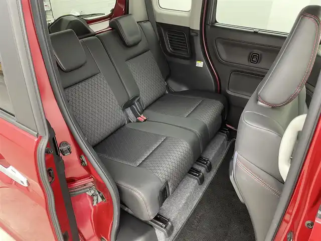 スズキ スペーシア カスタム HYBRID XS ターボ 福井県 2018(平30)年 4.6万km フェニックスレッドパール/ブルーイッシュブラックパール 純正ディラーオプションナビ【CN-RZ83]  /CD/DVD/フルセグTV/Bluetooth/SD/USB/AM/FM/アラウンドビューモニター/デュアルセンサーブレーキサポート/プッシュスタート /ビルトインETC/クルーズコントロール/革巻きステアリング/ステアリングリモコン/パドルシフト/ステアリングチルド機構/オートライト /フォグランプ/ウィンカー・電動格納式ミラー/サーキュレーター/純正フロアマット/サイドバイザー