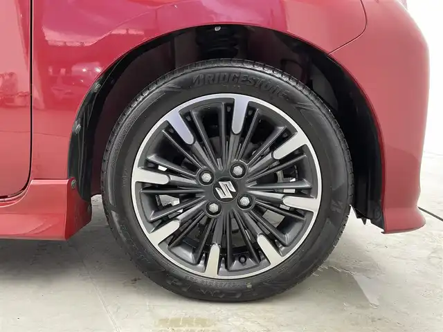 スズキ スペーシア カスタム HYBRID XS ターボ 福井県 2018(平30)年 4.6万km フェニックスレッドパール/ブルーイッシュブラックパール 純正ディラーオプションナビ【CN-RZ83]  /CD/DVD/フルセグTV/Bluetooth/SD/USB/AM/FM/アラウンドビューモニター/デュアルセンサーブレーキサポート/プッシュスタート /ビルトインETC/クルーズコントロール/革巻きステアリング/ステアリングリモコン/パドルシフト/ステアリングチルド機構/オートライト /フォグランプ/ウィンカー・電動格納式ミラー/サーキュレーター/純正フロアマット/サイドバイザー