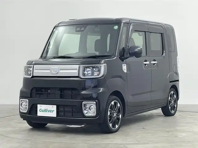 ダイハツ ウェイク G ターボ リミテッド SAⅢ 群馬県 2021(令3)年 1.8万km ブラックマイカメタリック 社外７型Ｗナビ　全方位カメラ　スマートアシスト３　衝突軽減　オートハイビーム　両側パワースライド　ＥＴＣ　前後ドラレコ　ＬＥＤヘッド　アイドリングストップ　Ｐスタート　スマートキー　純正アルミ　禁煙車