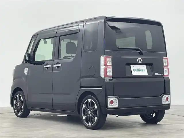 ダイハツ ウェイク G ターボ リミテッド SAⅢ 群馬県 2021(令3)年 1.8万km ブラックマイカメタリック 社外７型Ｗナビ　全方位カメラ　スマートアシスト３　衝突軽減　オートハイビーム　両側パワースライド　ＥＴＣ　前後ドラレコ　ＬＥＤヘッド　アイドリングストップ　Ｐスタート　スマートキー　純正アルミ　禁煙車