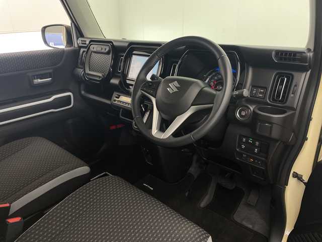 スズキ ハスラー HYBRID X 宮崎県 2020(令2)年 4.5万km シフォンアイボリーM SUZUKI Safety Support/〇デュアルカメラブレーキサポート/〇後退時ブレーキサポート/〇誤発進抑制機能（前方・後方）/〇車線逸脱警報機能/〇車線逸脱抑制機能/〇ふらつき警報機能/〇標識認識機能/〇オートマチックハイビーム/〇コーナーセンサー/〇先行車発進お知らせ機能/純正8インチSDナビ/フルセグTV/CD/DVD/Bluetooth/シートヒーター/LEDヘッドライト/アイドリングストップ/ビルトインETC/純正15インチAW/保証書