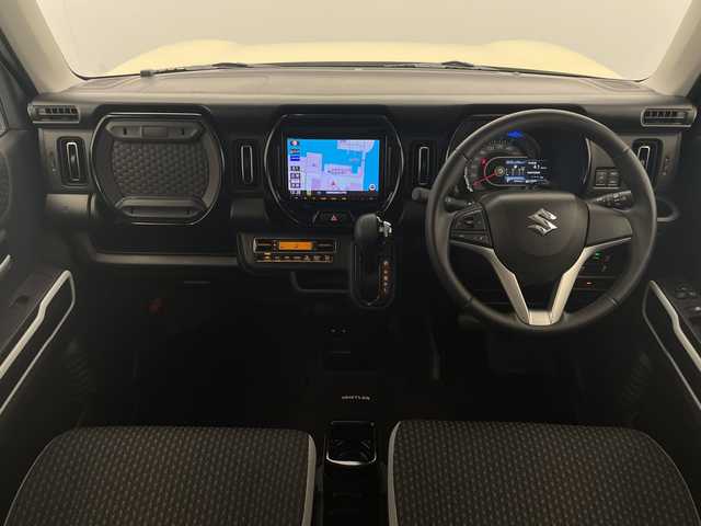 スズキ ハスラー HYBRID X 宮崎県 2020(令2)年 4.5万km シフォンアイボリーM SUZUKI Safety Support/〇デュアルカメラブレーキサポート/〇後退時ブレーキサポート/〇誤発進抑制機能（前方・後方）/〇車線逸脱警報機能/〇車線逸脱抑制機能/〇ふらつき警報機能/〇標識認識機能/〇オートマチックハイビーム/〇コーナーセンサー/〇先行車発進お知らせ機能/純正8インチSDナビ/フルセグTV/CD/DVD/Bluetooth/シートヒーター/LEDヘッドライト/アイドリングストップ/ビルトインETC/純正15インチAW/保証書