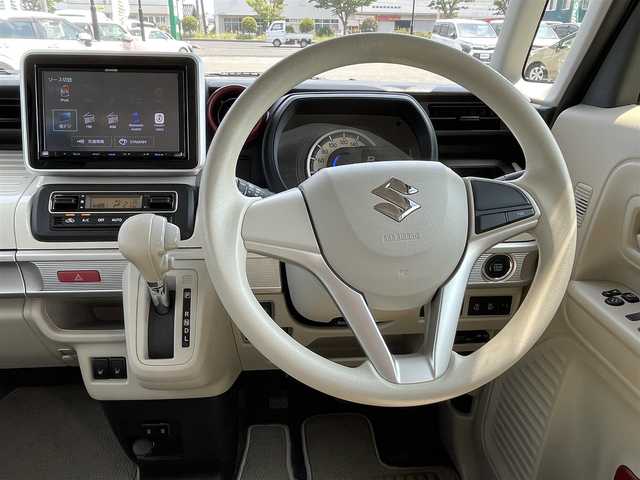 スズキ スペーシア HYBRID X 鳥取県 2020(令2)年 3.1万km オフブルーM 4・W・D/純正9インチナビ/フルセグ/DVD/CD/BT/USB/前方ドライブレコーダー・ETC/前席シートヒーター/デュアルカメラレーダーブレーキ/レーンキープアシスト/両側パワースライドドア/バックソナー/前席シートヒーター/プッシュエンジンスタート/アイドリングストップ/フロアマット・ドアバイザー/保証書・取扱説明書/スペアキーｘ１
