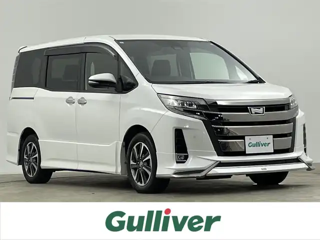 トヨタ ノア Si ダブルバイビーⅡ 千葉県 2019(平31)年 4.7万km ホワイトパールクリスタルシャイン トヨタセーフティセンス/・プリクラッシュセーフティ/・レーンディパーチャーアラート/・先行車発進告知/・クリアランスソナー/純正10インチSDナビ/CD DVD BT MSV フルセグ/バックカメラ/両側パワースライドドア/クルーズコントロール/LEDオートライト/純正16インチアルミホイール/革巻きステアリング/ビルトインＥＴＣ/プッシュスタート/スマートキー