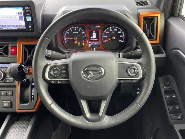 ダイハツ タフト G ターボ 岐阜県 2023(令5)年 4.4万km ブラックマイカメタリック 純正７型ナビ(NMZK-W73D)/・フルセグ/・Bluetooth/バックモニター/ETC/前席シートヒーター/クリアランスソナー/アダプティブクルーズコントロール/LEDヘッドライト/スマートキー/プッシュスタート