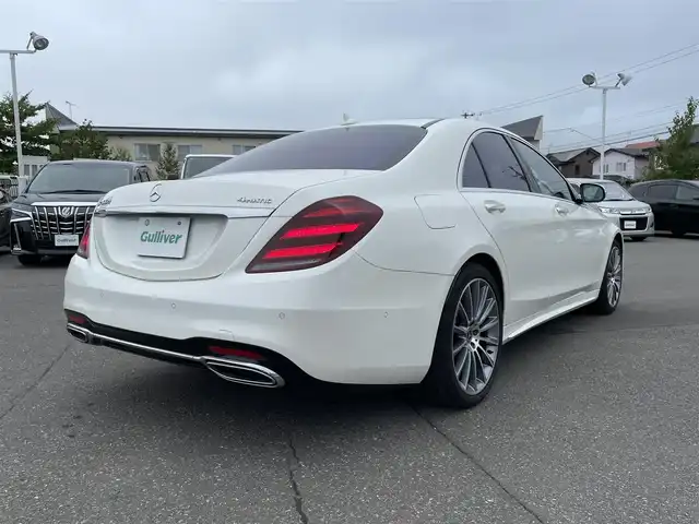 メルセデス・ベンツ Ｓ４００ｄ 4マチック スポーツリミテッド 道央・札幌 2020(令2)年 2.2万km ダイヤモンドホワイト 登録時走行距離　21644km/　4　W　D　/ディーゼルターボ/ブルメスターサウンドスピーカー/サンルーフ/純正メーカーナビ/(AM/FM/BT)/フルセグTV/全方位カメラ/フロント/サイド/バックカメラ/パドルシフト/前席パワーシート/シートメモリ/全席シートヒーター/前席エアシート/純正前後ドライブレコーダー/USBポート/置くだけ充電/アイドリングストップ/プッシュスタート/スマートキー/スペアキー×１/純正AW付冬タイヤあり/取説/保証書
