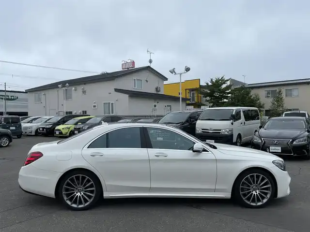 メルセデス・ベンツ Ｓ４００ｄ 4マチック スポーツリミテッド 道央・札幌 2020(令2)年 2.2万km ダイヤモンドホワイト 登録時走行距離　21644km/　4　W　D　/ディーゼルターボ/ブルメスターサウンドスピーカー/サンルーフ/純正メーカーナビ/(AM/FM/BT)/フルセグTV/全方位カメラ/フロント/サイド/バックカメラ/パドルシフト/前席パワーシート/シートメモリ/全席シートヒーター/前席エアシート/純正前後ドライブレコーダー/USBポート/置くだけ充電/アイドリングストップ/プッシュスタート/スマートキー/スペアキー×１/純正AW付冬タイヤあり/取説/保証書