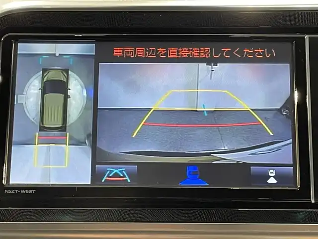 トヨタ シエンタ ハイブリッド ファンベースG 愛知県 2019(令1)年 4.7万km ブラックマイカ/ベージュ 2トーン 純正ナビ（NSZT-W68T)/（FM/AM/SD/Bluetooth/フルセグTV)/パノラミックビューモニター　/トヨタセーフティセンス　/　　-プリクラッシュセーフティ/　　-オートマチックハイビーム/　　-レーンディパーチャーアラート/両側パワースライドドア　/シートヒーター　/ビルトインＥＴＣ　/ステリングヒーター　/レザー調シートカバー　/クリアランスソナー/先行車発進お知らせ/純正フロアマット/プッシュスタート/　　-スマートキー