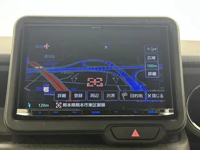 ホンダ Ｎ ＢＯＸ カスタム ターボ 熊本県 2024(令6)年 2.8万km プラチナホワイトパール 社外８インチナビMDV-S810L（ＣＤ・ＤＶＤ・フルセグ・ＢＴ・ＳＤ・ＵＳＢ）/バックカメラ　/ビルトインＥＴＣ　/両側パワースライドドア　/レーダークルーズコントロール　/車線逸脱警報/衝突軽減ブレーキ/路外逸脱制御機能/踏み間違い衝突軽減システム/パーキングセンサー警報/横滑り防止/アイドリングストップ/前後クリアランスソナー　/前席シートヒーター/ハーフレザーシート/パドルシフト/社外フロアマット/純正１５インチAW/オートライト/LEDヘッドライト/スマートキー/プッシュスタート