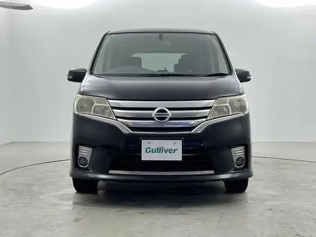 日産 セレナ ハイウェイスター 福井県 2011(平23)年 12.1万km スーパーブラック 純正ナビ　/両側パワースライドドア　/ＥＴＣ　/ダブルエアコン　/プッシュスタート　/スマートキー　/オートライト
