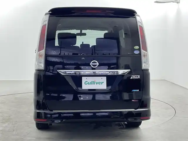 日産 セレナ ハイウェイスター 福井県 2011(平23)年 12.1万km スーパーブラック 純正ナビ　/両側パワースライドドア　/ＥＴＣ　/ダブルエアコン　/プッシュスタート　/スマートキー　/オートライト