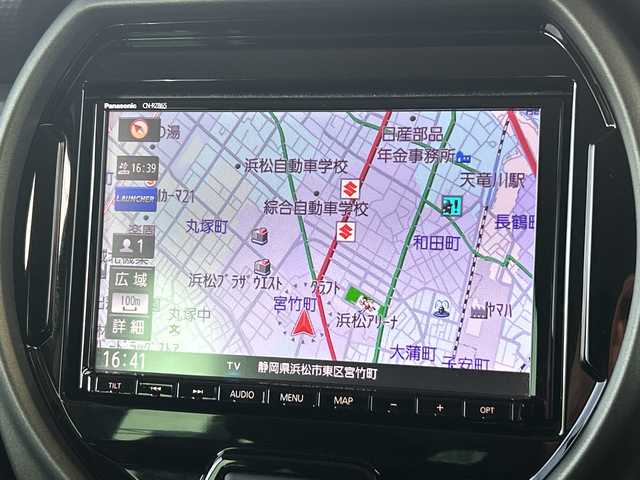 スズキ ハスラー タフワイルド・ターボ 静岡県 2024(令6)年 1.6万km クールカーキPM 純正ナビ/・FM/AM/・SD/・iPod/・フルセグTV/・USB/・Bluetooth/・MEMORY MUSIC/・CD/DVD/主要装備/・ドラレコ/・ＥＴＣ/・クリアランスソナー/・クルーズコントロール/・シートヒーター/・アイドリングストップ/・デュアルセンサーブレーキ/・パドルシフト/・スペアキー/・ＬＥＤヘッドライト/・フォグランプ/・サイドカーテンエアバッグ