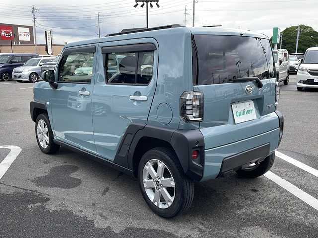 ダイハツ タフト G 岐阜県 2022(令4)年 4.6万km レイクブルーメタリック 登録時走行距離45942km/社外7型ＳＤナビ　/フルセグテレビ　/ガラスルーフ　/ＥＴＣ　/バックカメラ　/コーナーセンサー前後　/ＬＥＤヘッドライト　/スマートキー　/スペアキー１本　/シートヒーター前席　/純正１５アルミホイール　/ルーフレール/プッシュスタート/パワーステアリング/パワーウィンドウ/アイドリングストップ/エアコンAAC/Blue tooth接続/CDチェンジャー/USB入力端子/SDミュージックサーバー/フルフラットシート/純正フロアマット/ABS/横滑り防止装置/オートライト/エアバッグW＋サイド/衝突被害軽減システム