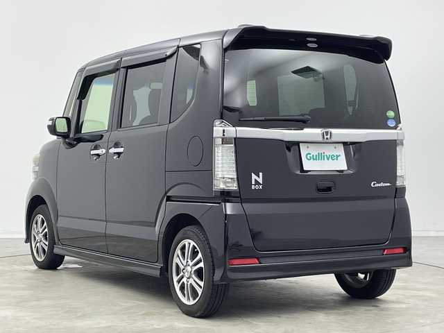 ホンダ Ｎ ＢＯＸ カスタム SSパッケージ 新潟県 2014(平26)年 8.3万km プレミアムゴールドパープルパール 純正メモリナビ【VXM-145VSi】/　Bluetooth/ワンセグTV/CD/DVD/USB/CTBA(シティブレーキアクティブシステム)/両側パワースライドドア/バックモニター/ETC/アイドリングストップ/横滑り防止装置/オートライト/レザー調シートカバー/ステアリングスイッチ/禁煙車