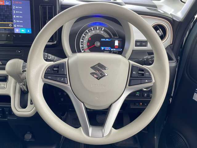 スズキ ワゴンＲ スマイル HYBRID X 道央・札幌 2022(令4)年 6.8万km オフブルーM ・4WD/.純正ナビ/・Bluetooth/CD/DVD/USB/フルセグTV/・AndroidAuto/AppleCarPlay/・全方位カメラ/・両側パワースライドドア/・シートヒーター運転席/助手席/・LEDヘッドライト/・オートライト/・オートマチックハイビーム/・レーダークルーズコントロール/・衝突被害軽減ブレーキ/・レーンキープアシスト/・横滑り防止装置/・盗難防止装置/・ETC/・ヘッドアップディスプレイ/・アイドリングストップ/・ウィンカーミラー