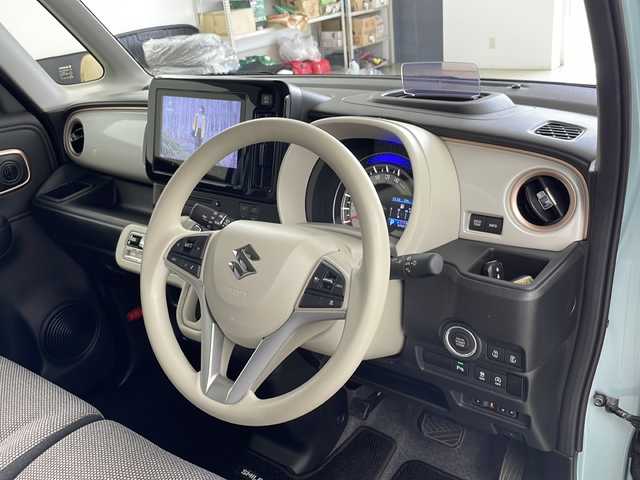 スズキ ワゴンＲ スマイル HYBRID X 道央・札幌 2022(令4)年 6.8万km オフブルーM ・4WD/.純正ナビ/・Bluetooth/CD/DVD/USB/フルセグTV/・AndroidAuto/AppleCarPlay/・全方位カメラ/・両側パワースライドドア/・シートヒーター運転席/助手席/・LEDヘッドライト/・オートライト/・オートマチックハイビーム/・レーダークルーズコントロール/・衝突被害軽減ブレーキ/・レーンキープアシスト/・横滑り防止装置/・盗難防止装置/・ETC/・ヘッドアップディスプレイ/・アイドリングストップ/・ウィンカーミラー