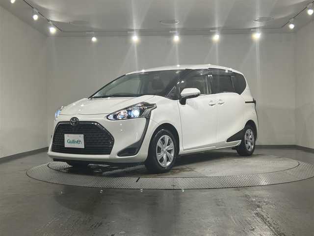 トヨタ シエンタ G 愛知県 2019(平31)年 5.6万km ホワイトパールクリスタルシャイン 純正SDナビ（NSZT-W68T)/・AM/FM/CD/DVD/Bluetooth/・フルセグテレビ/Toyota Safety Sense C/・プリクラッシュセーフティシステム/・レーンディパーチャーアラート/・オートマチックハイビーム/・先行車発進告知/全方位カメラ/両側パワースライド/ステアリングヒーター/快適温熱シート（D席＋N席）/ドライブレコーダー/ETC/オートエアコン/プッシュスタートボタン/スマートキー/純正フロアマット