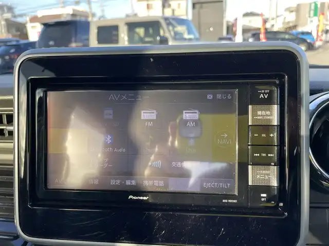 マツダ フレアワゴン カスタムスタイル ハイブリッド XT 石川県 2018(平30)年 4.7万km ブレイブカーキP 社外メモリーナビ/CD/DVD/フルセグTV/バックカメラ/ドライブレコーダー/ETC/スマートキー/プッシュスタート/電動ミラー/両側パワースライドドア/レーダーブレーキ/クルーズコントロール/コーナーセンサー/LEDヘッドライト/オートライト