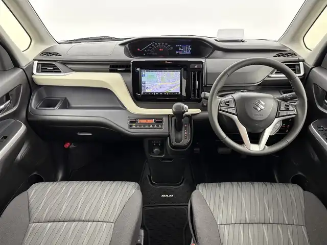 スズキ ソリオ HV MZ 福岡県 2023(令5)年 1.2万km スピーディーブルーM ワンオーナー　/後席モニター　/純正８型ナビ／フルセグＴＶ　/バックカメラ　/前後ドライブレコーダー　/レーダークルーズコントロール　/コーナーセンサー　/衝突被害軽減ブレーキ　/レーンキープ　/横滑り防止装置　/アイドリングストップ　/両側電動スライドドア　/シートヒーター　/ヘッドアップディスプレイ　/LEDヘッドライト　/純正１５インチアルミホイール