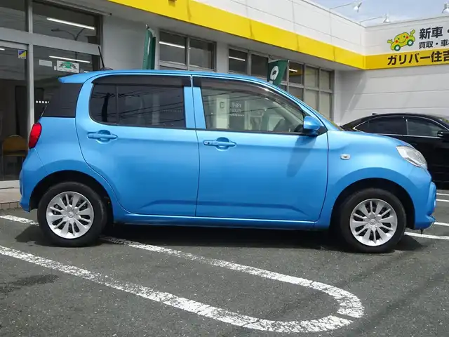トヨタ パッソ X Lパッケージ S 静岡県 2016(平28)年 5.1万km ファインブルーマイカメタリック 禁煙車/スマートアシストII/・衝突回避支援ブレーキ機能/・衝突警報機能/・車線逸脱警報機能/・誤発進抑制制御機能/・先行車発進お知らせ機能/純正SDナビ　NSCP-W64/(CD/SD/AUX/AM/FM/フルセグTV）/純正フロアマット・ドアバイザー/ユピテル前方ドライブレコーダー/後方コーナーセンサー/プッシュスタート・スマートキー/ETC/スペアキー/保証書・取扱説明書