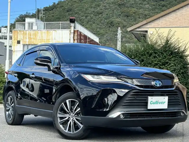トヨタ ハリアー ハイブリッド G 香川県 2020(令2)年 10.9万km ブラック 純正SDナビ/【Bluetooth/フルセグ】/バックカメラ/JBLスピーカー/デジタルインナーミラー/電子パーキング/パワーバックドア/オートハイビーム/ハーフレザーシート/パワーシート/ETC2.0/LEDヘッドライト/スマートキー/純正マット