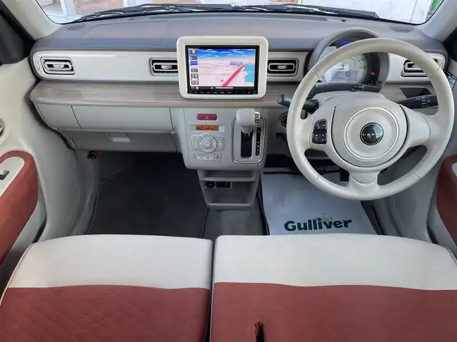 スズキ ラパン X 兵庫県 2020(令2)年 5.4万km コフレピンクパールメタリック 純正9インチナビ/アラウンドビューモニター/Bluetooth接続/フルセグTV/CD/DVD/純正フロアマット/女子純正アルミホイール/レーザーレーダーブレーキサポート/オートライト/ETC/スイッチスタート/純正ドアバイザー/シートヒーター/衝突軽減システム