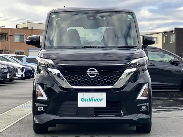 日産 ルークス HWS Gターボ プロパイロットED 静岡県 2021(令3)年 5.1万km ブラック エンジンスタートボタン/パワーステアリング/パワーウィンドウ/アイドリングストップ/ターボ/スマートキー/オートエアコン/レーダークルーズコントロール/USB入力端子/全方位カメラ/ベンチシート/純正フロアマット/両側パワースライドドア/布シート/純正アルミホイール/ABS/横滑り防止装置/コーナーセンサー前後/レーンキープアシスト/オートライト/LEDヘッドライト/Ｗ+サイドエアバッグ/衝突軽減システム/プロパイロット